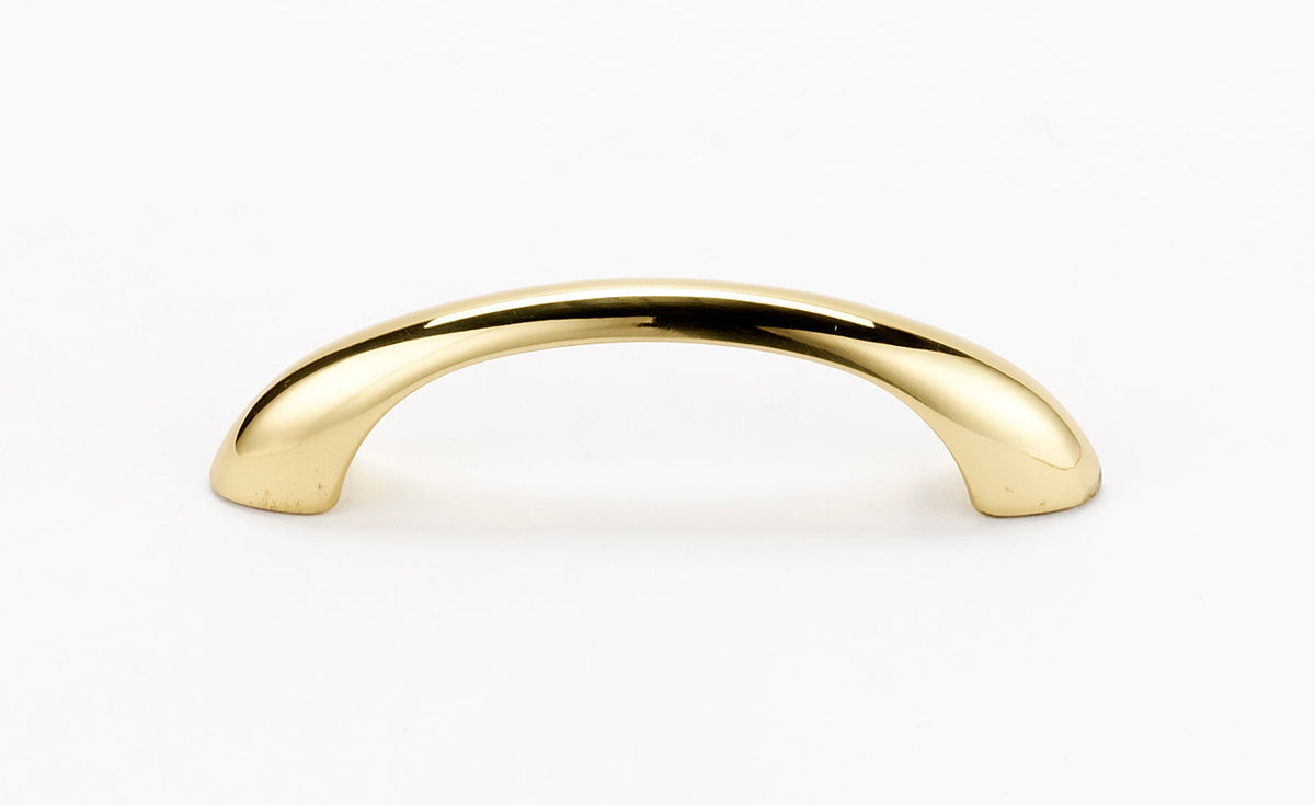 Alno C855-6-PB/NL: 6" cc C855 Series Cabinet Pull - Unlacquered Brass
