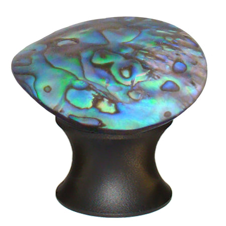 Myterra CABA.19: Abalone Shell Cabinet Knob - Matte Black