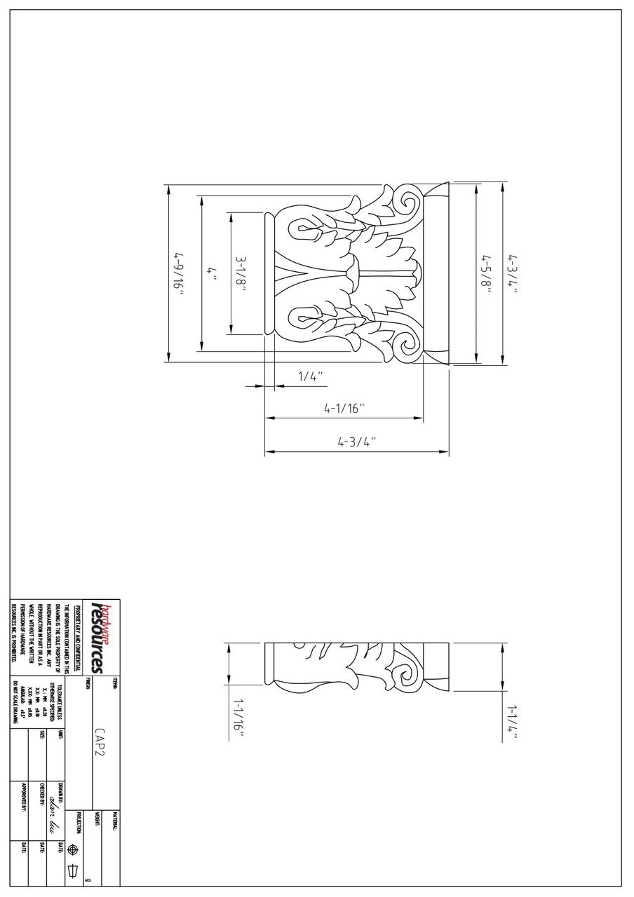 Specification Drawing