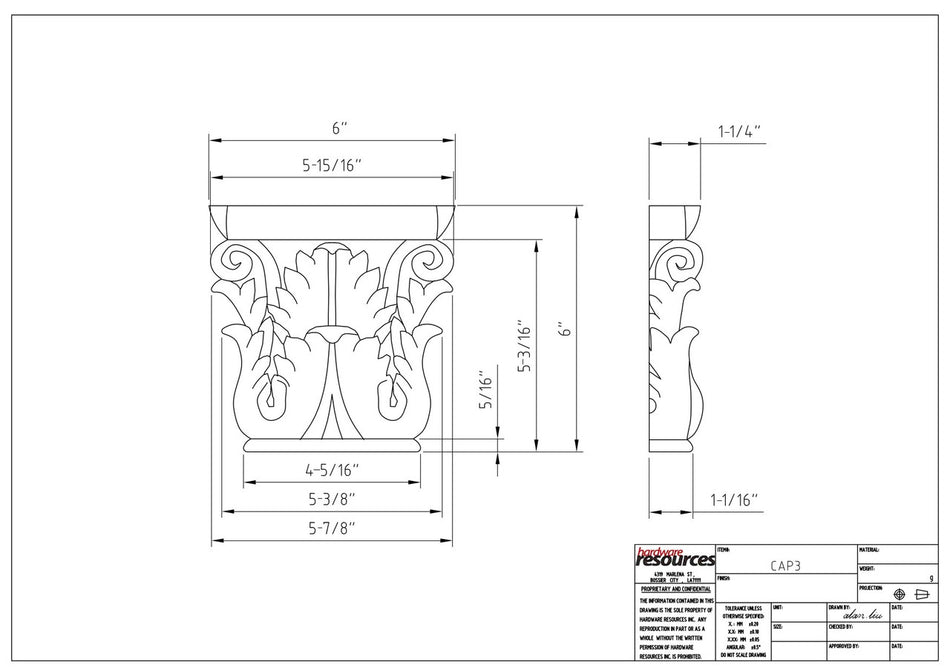Specification Drawing