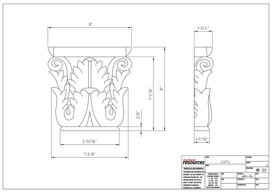 Specification Drawing