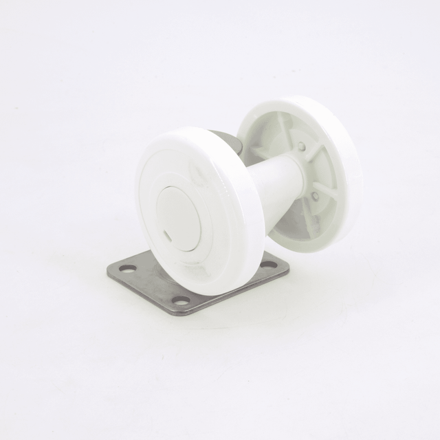 Sugatsune CAPS-75-WHT: 95mm Stainless Steel Plate Caster w/Glide - White