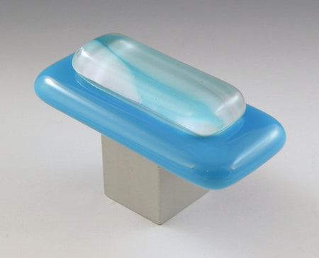 Grace White CB2: Clouds on Blue 2 Cabinet Knob - Sky Blue