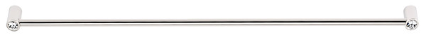 Alno CD715-18-PN: 18" cc Swarovski Crystal Appliance Pull - Polished Nickel