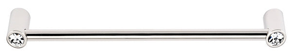Alno CD715-8-PN: 8" cc Swarovski Crystal Appliance Pull - Polished Nickel