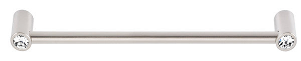 Alno CD715-8-SN: 8" cc Swarovski Crystal Appliance Pull - Satin Nickel