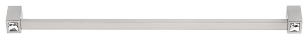 Alno CD718-12-SN: 12" cc Swarovski Crystal Appliance Pull - Satin Nickel