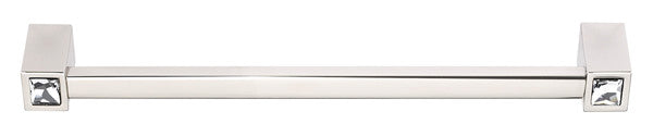Alno CD718-8-PN: 8" cc Swarovski Crystal Appliance Pull - Polished Nickel