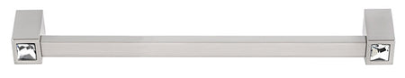 Alno CD718-8-SN: 8" cc Swarovski Crystal Appliance Pull - Satin Nickel