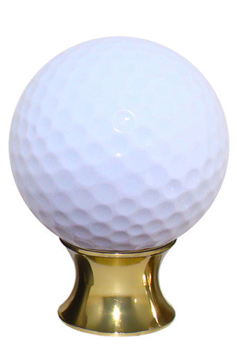 Myterra CGB.03: Golf Ball Cabinet Knob - Polished Brass
