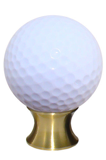 Myterra CGB.04: Golf Ball Cabinet Knob - Satin Brass