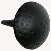 Acorn CL3BP: 1" Round Clavos - Hammered Black Iron