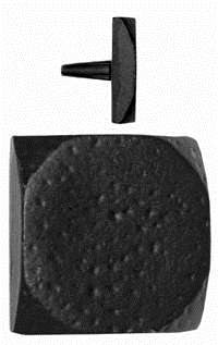 Acorn CLABP: 1-5/8"" Square Clavos - Hammered Black Iron