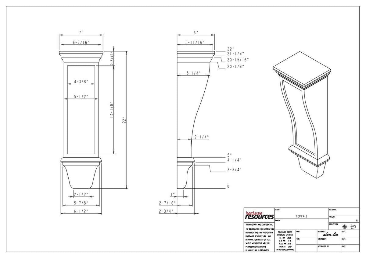 Specification Drawing