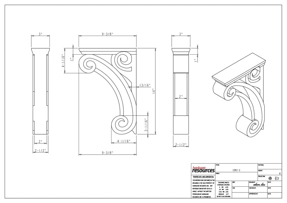 Specification Drawing