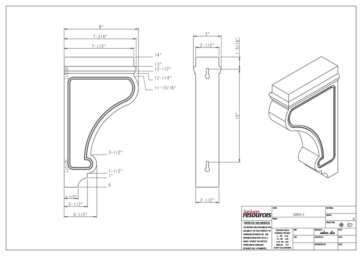 Specification Drawing