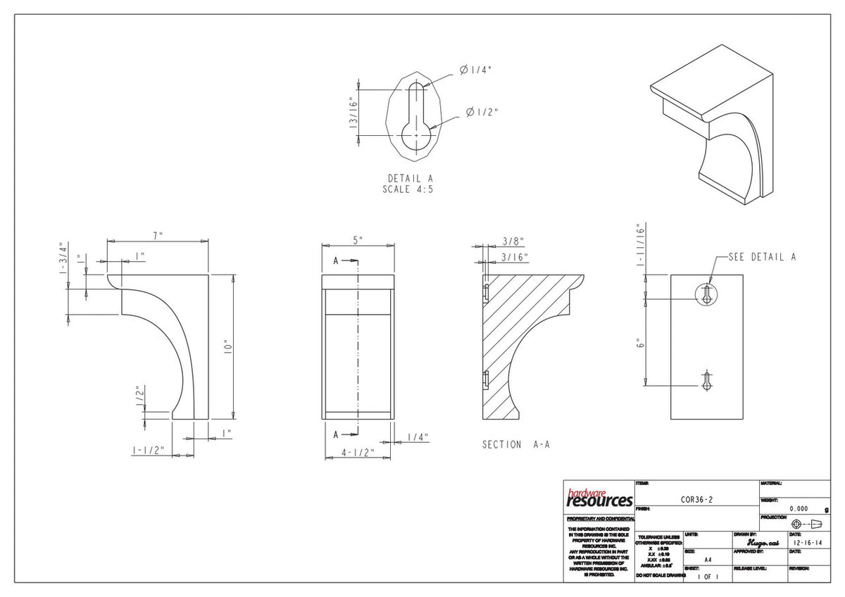 Specification Drawing