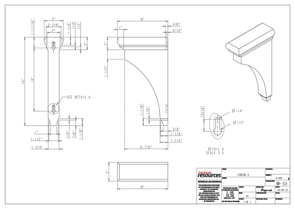 Specification Drawing