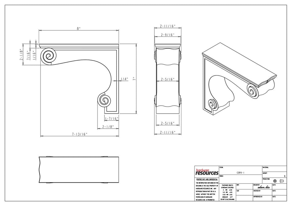 Specification Drawing
