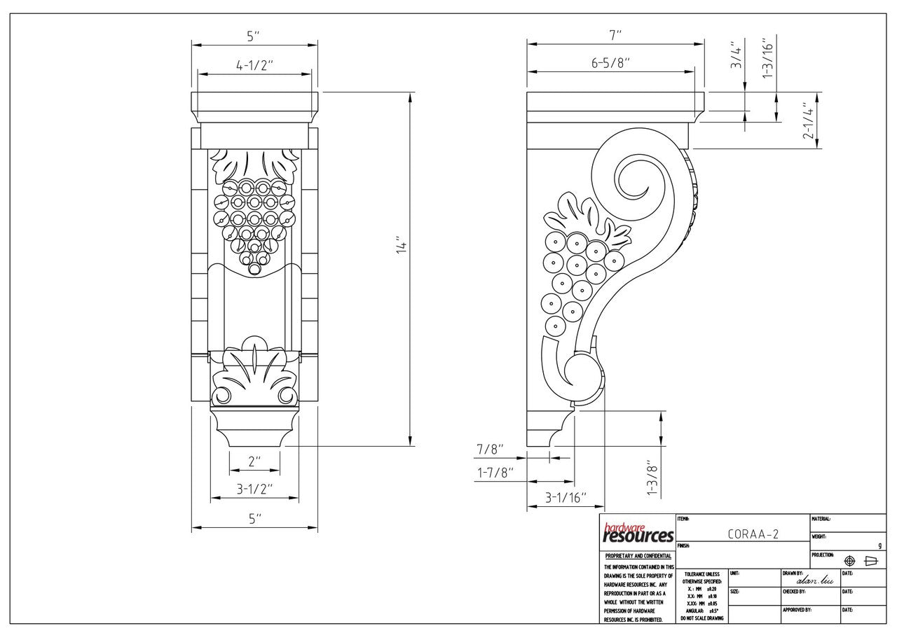 Specification Drawing