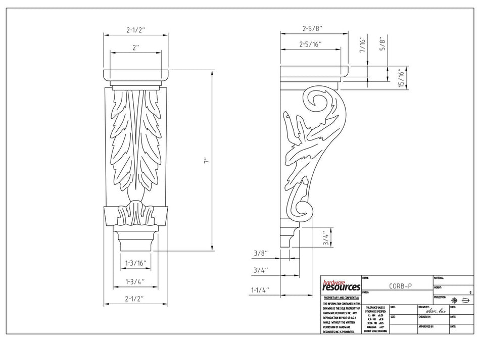 Specification Drawing