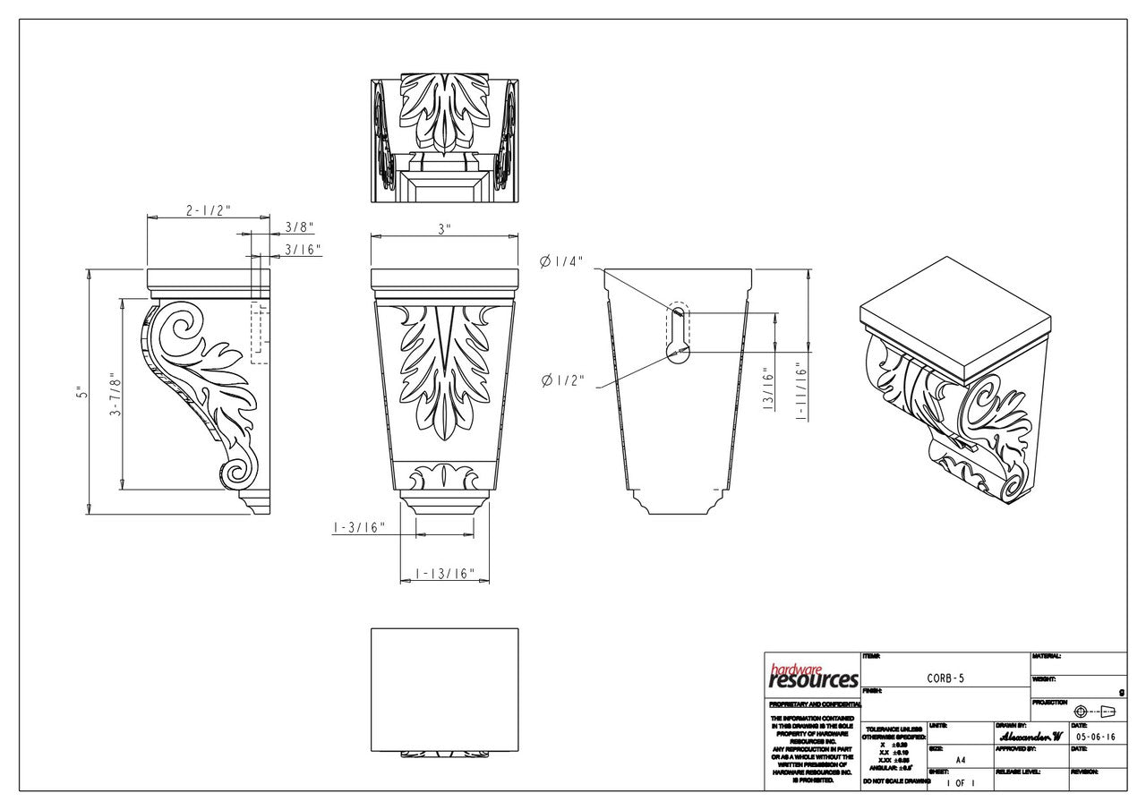 Specification Drawing