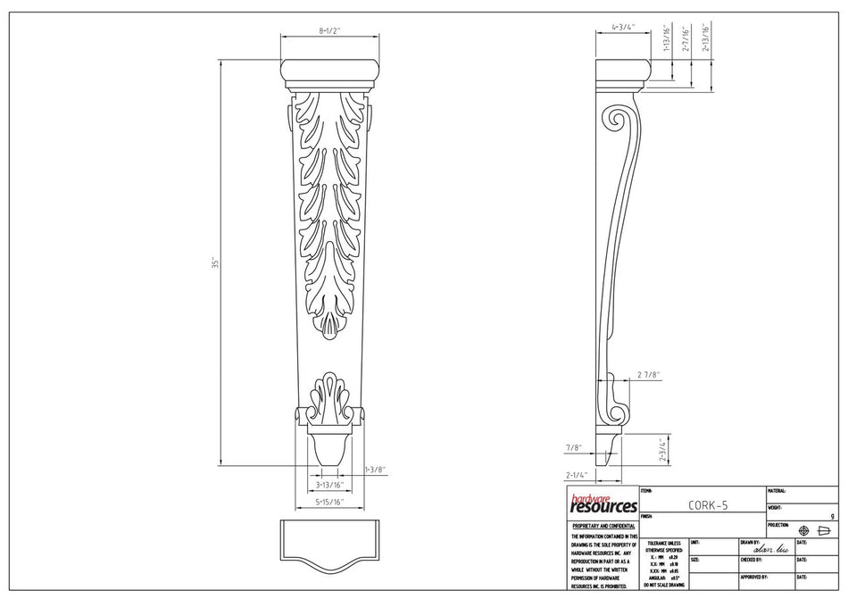 Specification Drawing