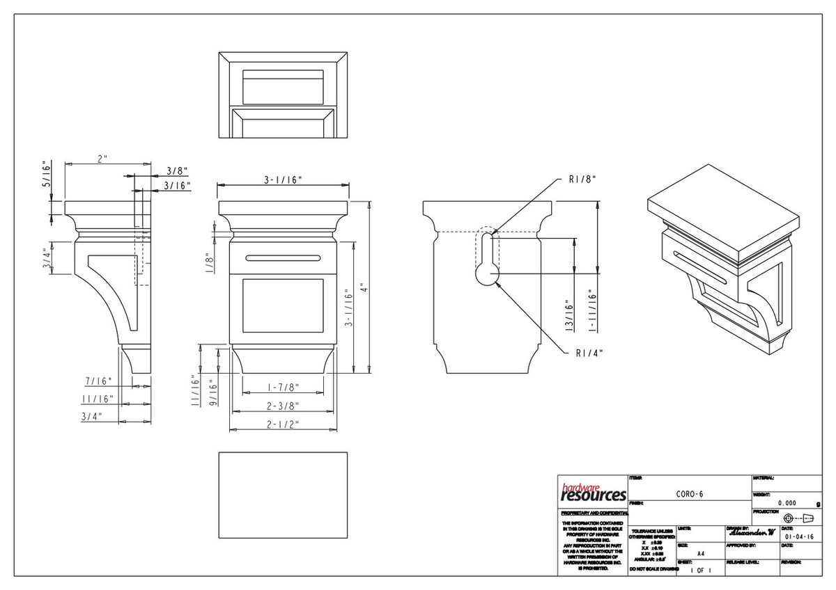 Specification Drawing