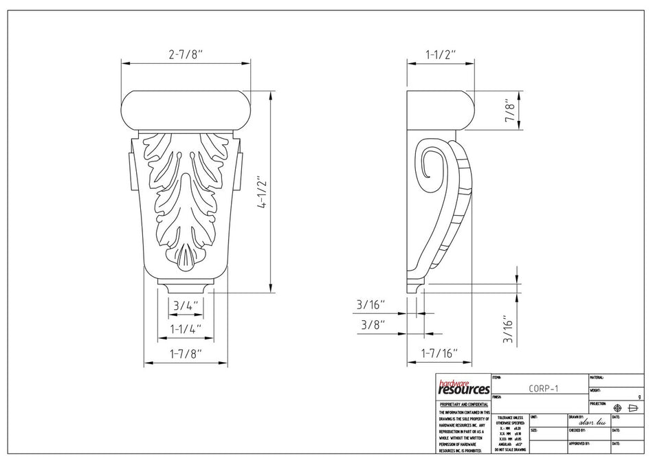 Specification Drawing