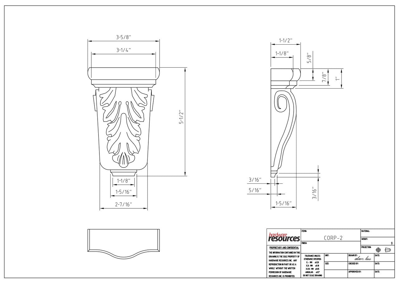 Specification Drawing