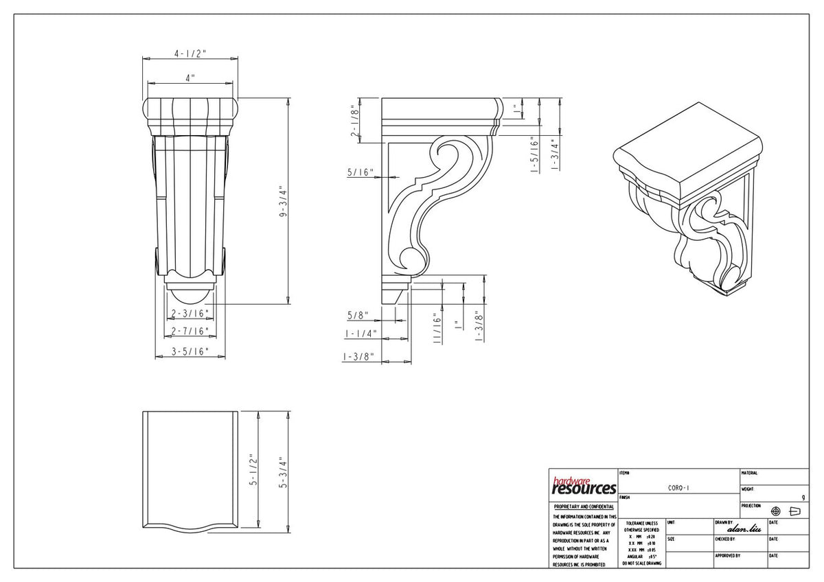 Specification Drawing