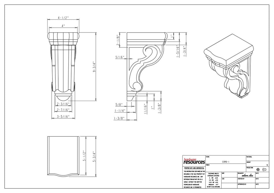 Specification Drawing