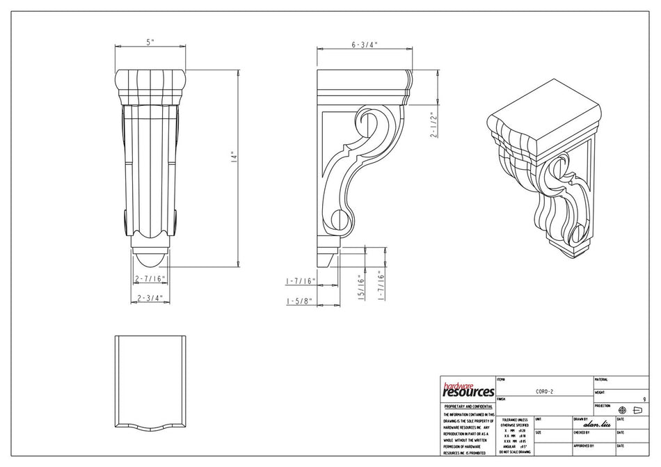 Specification Drawing