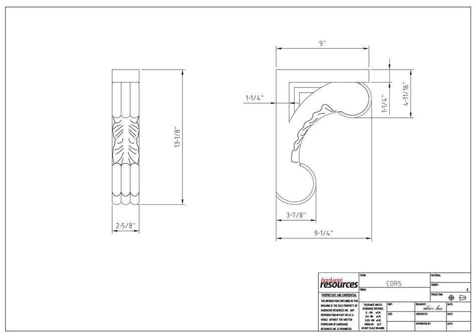Specification Drawing