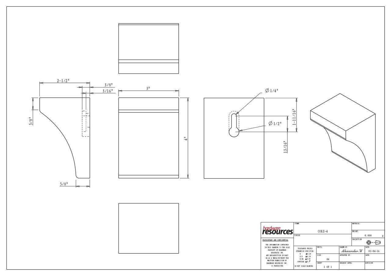 Specification Drawing