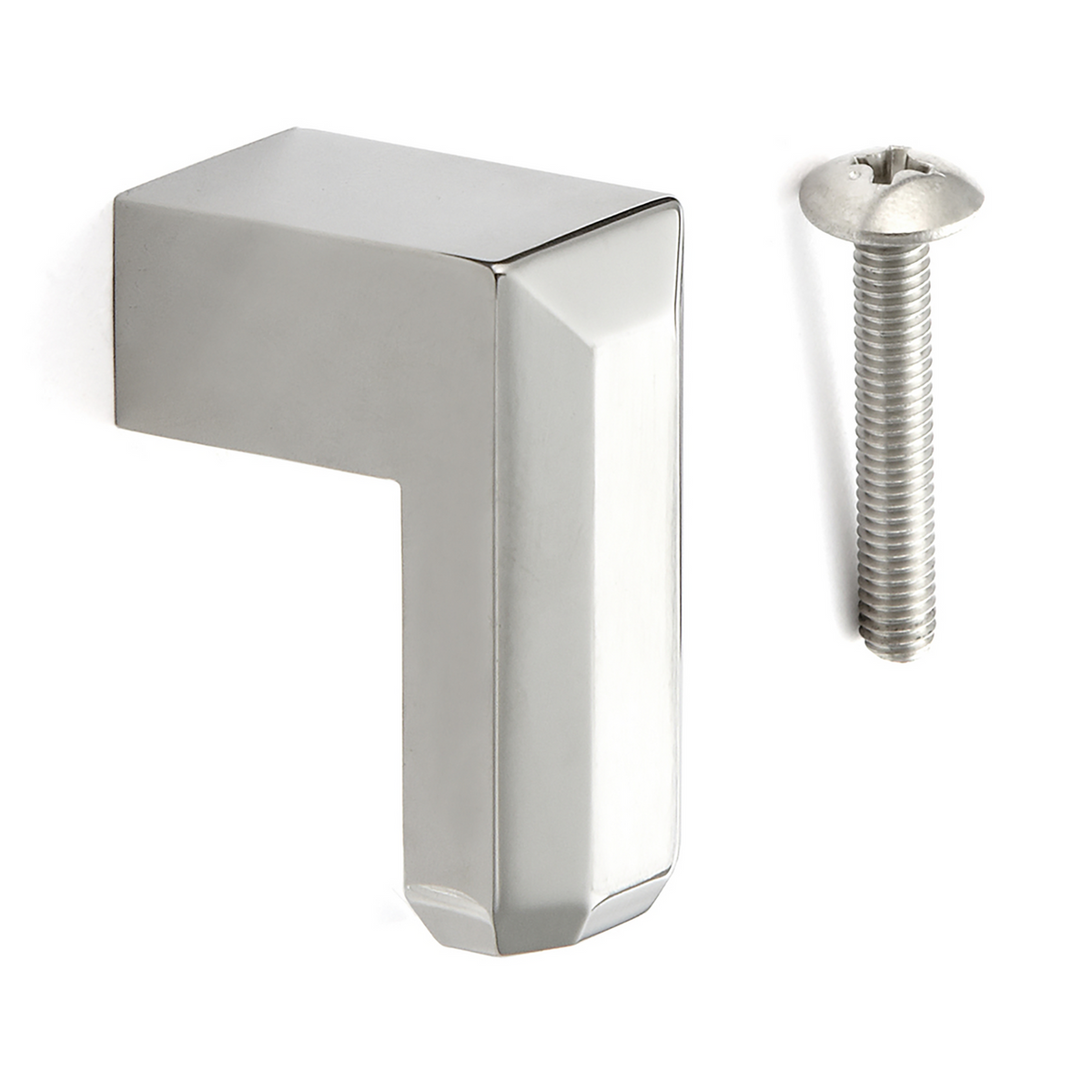 Sugatsune CU-L-35: 35mm Cabinet Knob - Polished/Matte Stainless Steel