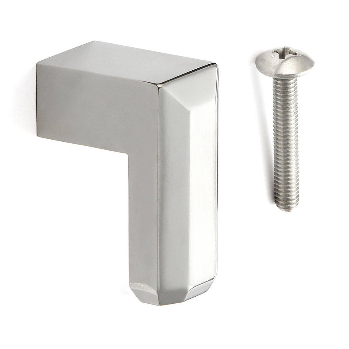 Sugatsune CU-L-35: 35mm Cabinet Knob - Polished/Matte Stainless Steel