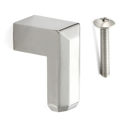 Sugatsune CU-L-35: 35mm Cabinet Knob - Polished/Matte Stainless Steel