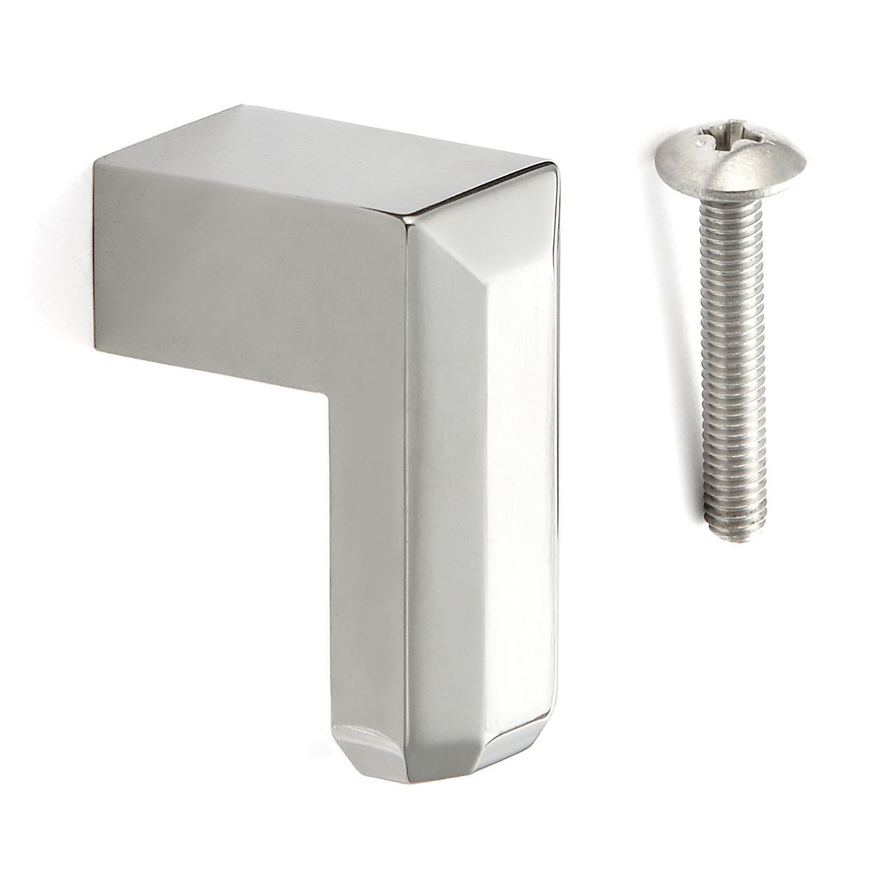 Sugatsune CU-L-35: 35mm Cabinet Knob - Polished/Matte Stainless Steel