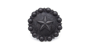 Buck Snort CV01142-2700-8P: 1-1/2" Star Clavos (8-pack) - Oxidized Black