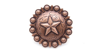 Buck Snort CV01142-2800-4P: 1-1/2" Star Clavos (4-pack) - Oxidized Copper