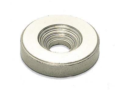 Sugatsune W12: 15mm Round Strike Plate - Polished Nickel