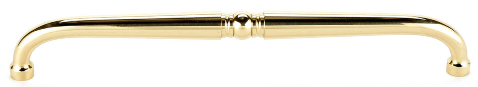 Alno D110-AP-PB/NL: 10" cc Traditional Appliance Pull - Unlacquered Brass