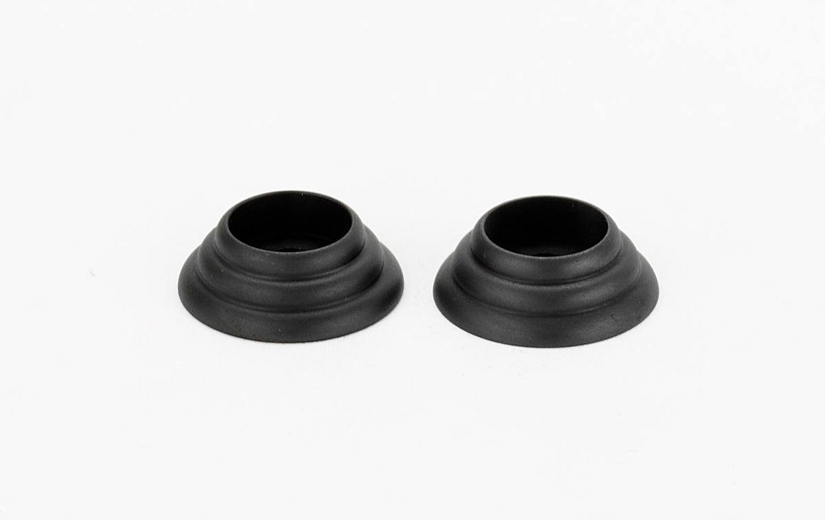 Alno D117-MB: Rosettes for D110-18 Appliance Pull (pair) - Matte Black