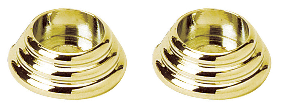Alno D111-PB/NL: 1-1/2" Traditional Rosette (pair) - Unlacquered Brass