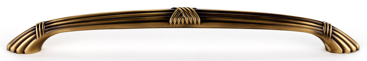 Alno D112-18-AE: 18" cc Ribbon & Reed Appliance Pull - Antique English