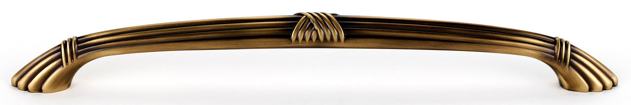 Alno D112-AP-AE: 10" cc Ribbon & Reed Appliance Pull - Antique English