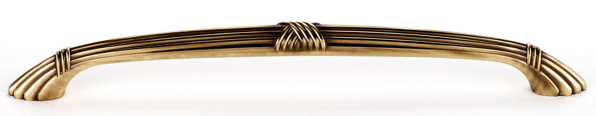 Alno D112-AP-PA: 10" cc Ribbon & Reed Appliance Pull - Polished Antique