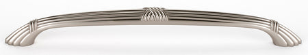 Alno D112-AP-SN: 10" cc Ribbon & Reed Appliance Pull - Satin Nickel