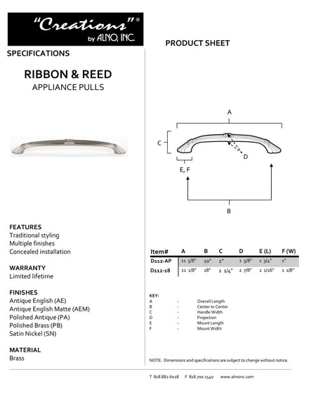 Specificaton Sheet